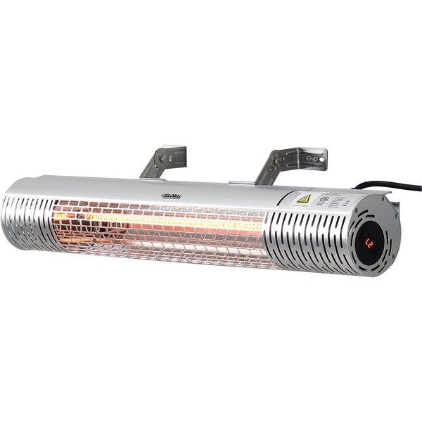 Global Industrial Infrared Patio Heater W/ Remote Control, Wall/Ceiling Mount, 1500W, 120V 246720